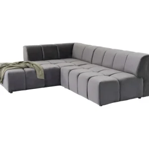 Best KARE Design Corner Sofa Belami Velvet Grey Left