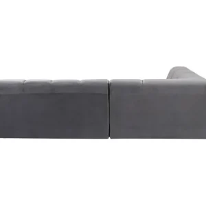 Best KARE Design Corner Sofa Belami Velvet Grey Left