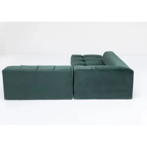 New KARE Design Corner Sofa Belami Velvet Dark Green Left 265cm