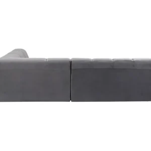 Outlet KARE Design Corner Sofa Belami Velvet Grey Right