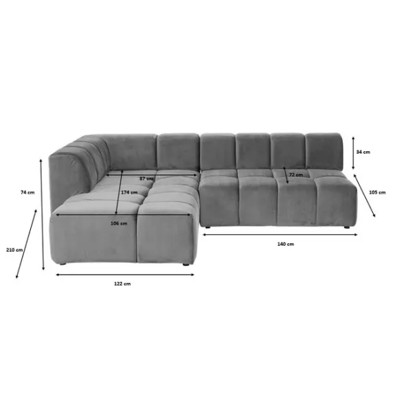 corner_sofa_belami_velvet_7.webp New KARE Design Corner Sofa Belami Velvet Dark Green Left 265cm