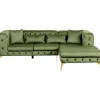 Discount KARE Design Corner Sofa Bellissima Velvet Green Right