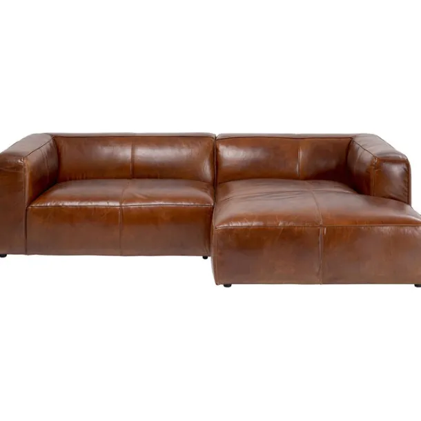 corner_sofa_cubetto_leath_0.webp Online KARE Design Corner Sofa Cubetto Leather Brown 270x170cm