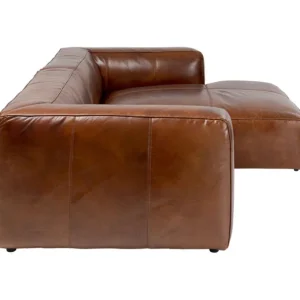 Online KARE Design Corner Sofa Cubetto Leather Brown 270x170cm