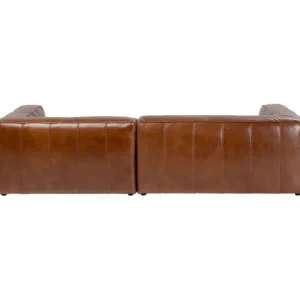 Online KARE Design Corner Sofa Cubetto Leather Brown 270x170cm