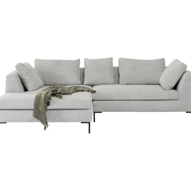 corner_sofa_gianni_cord_g_6.webp Sale KARE Design Corner Sofa Gianni Cord Grey Left