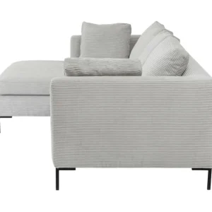 Sale KARE Design Corner Sofa Gianni Cord Grey Left