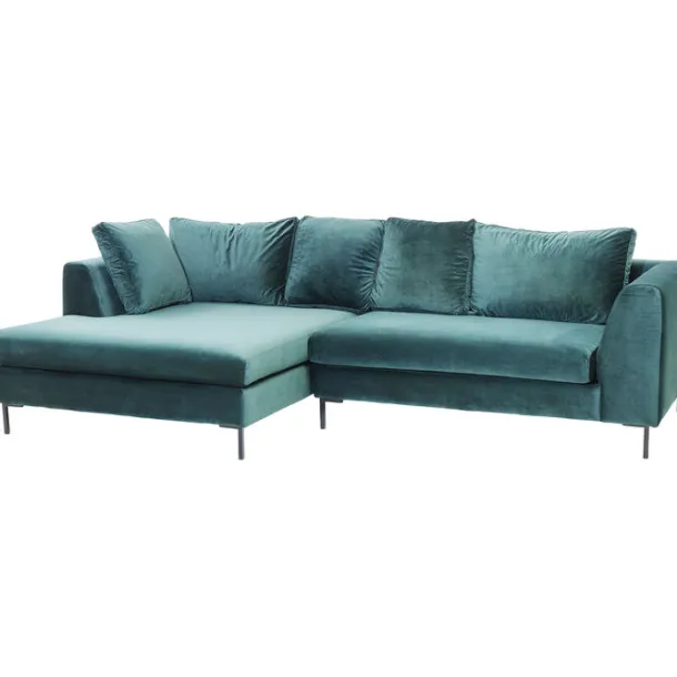 corner_sofa_gianni_velvet_4-1.webp Hot KARE Design Corner Sofa Gianni Velvet Dark Green Left Black