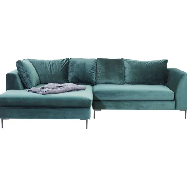 corner_sofa_gianni_velvet_5-1.webp Hot KARE Design Corner Sofa Gianni Velvet Dark Green Left Black