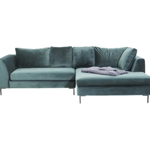 corner_sofa_gianni_velvet_5-2.webp Best KARE Design Corner Sofa Gianni Velvet Dark Green Right Black
