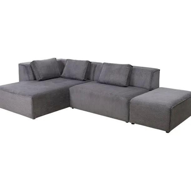corner_sofa_infinity_otto_0-6.webp Clearance KARE Design Corner Sofa Infinity Ottomane Cord Grey Left
