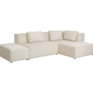 Hot KARE Design Corner Sofa Infinity Ottomane Cord Cream Right