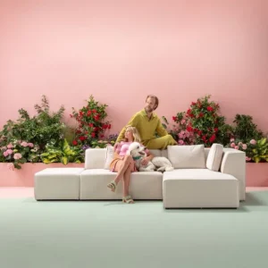 New KARE Design Corner Sofa Infinity Ottomane Cream Left