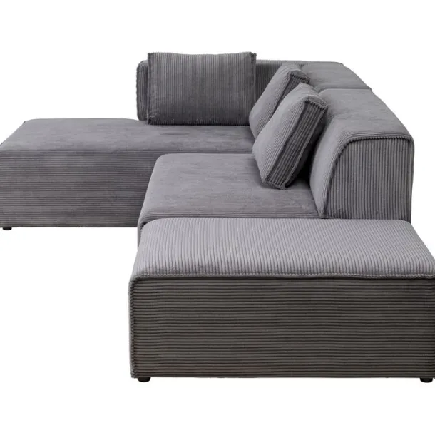 corner_sofa_infinity_otto_3-6.webp Clearance KARE Design Corner Sofa Infinity Ottomane Cord Grey Left