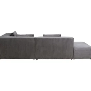 New KARE Design Corner Sofa Infinity Ottomane Cord Grey Right