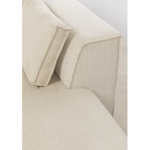 Hot KARE Design Corner Sofa Infinity Ottomane Cord Cream Right