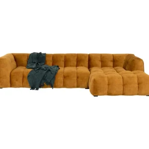 Discount KARE Design Corner Sofa Salamanca Gold Brown Right  320cm