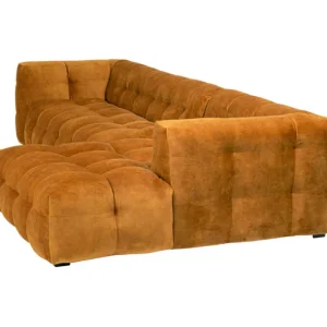 Discount KARE Design Corner Sofa Salamanca Gold Brown Right  320cm