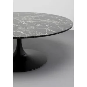Outlet KARE Design Couchtisch Schickeria Marble Black Ø110cm