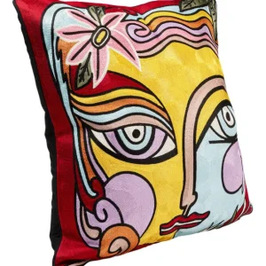 Hot KARE Design Cushion Art Line Face 50x50cm
