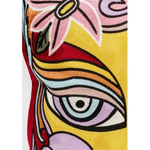 Hot KARE Design Cushion Art Line Face 50x50cm