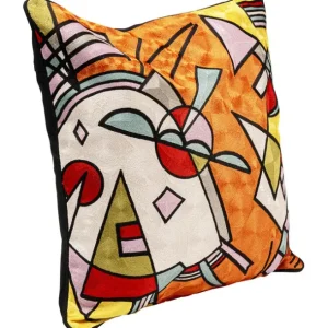 Sale KARE Design Cushion Art Line Orange 50x50cm