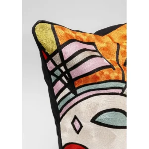 Sale KARE Design Cushion Art Line Orange 50x50cm