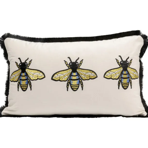 cushion_bees_white_xcm_0.webp Best KARE Design Cushion Bees White 50x30cm