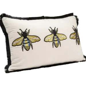 Best KARE Design Cushion Bees White 50x30cm