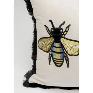 Best KARE Design Cushion Bees White 50x30cm