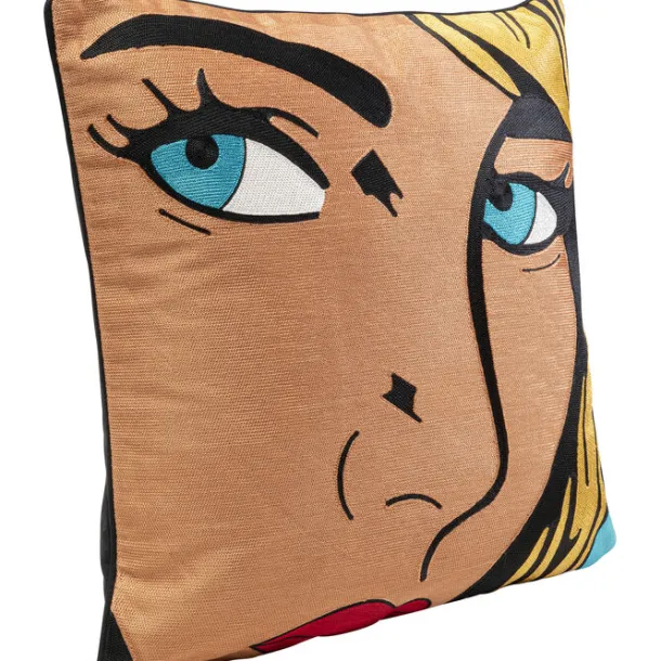 cushion_comic_lady_xcm_1.webp Best KARE Design Cushion Comic Lady 50x50cm