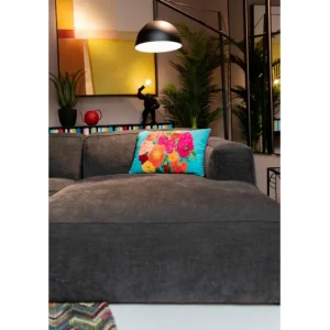Online KARE Design Cushion Fiorista Blue 60x40cm