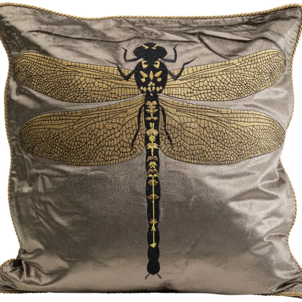 cushion_glitter_dragenfly_0.webp Outlet KARE Design Cushion Glitter Dragenfly Brown 40x40cm