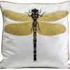 Fashion KARE Design Cushion Glitter Dragonfly White 40x40cm