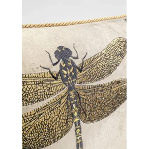 Clearance KARE Design Cushion Glitter Dragonfly Brown 50x30cm