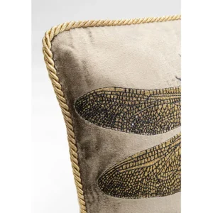 Clearance KARE Design Cushion Glitter Dragonfly Brown 50x30cm