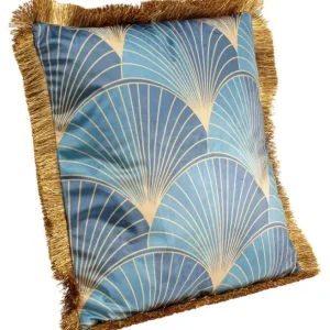 Sale KARE Design Cushion Leaves Fringe 45x45cm