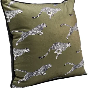 Clearance KARE Design Cushion Running Chetahs 45x45cm