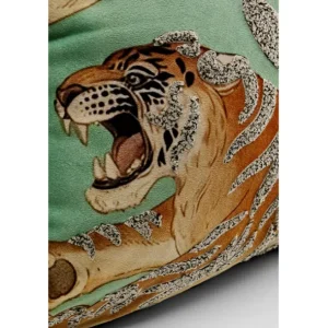 New KARE Design Cushion Tiger Love Mint 45x45cm
