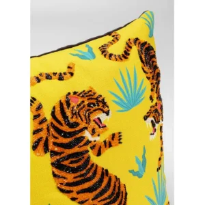 Outlet KARE Design Cushion Tiger Love Yellow 45x45cm