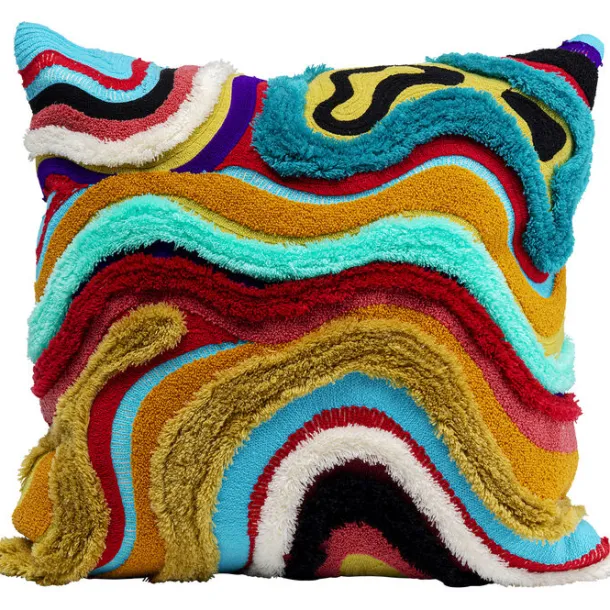 cushion_waves_multi_xcm_0.webp Clearance KARE Design Cushion Waves Multi 45x45cm