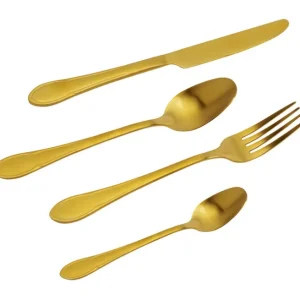 Hot KARE Design Cutlery Cucina Gold Matt (16/part)