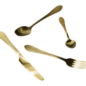 Hot KARE Design Cutlery Cucina Gold Matt (16/part)