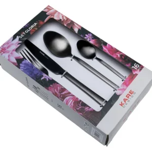 Fashion KARE Design Cutlery Gloria Matt Black (16/part)