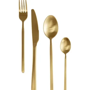 Sale KARE Design Cutlery Gloria Matt Gold (16/part)