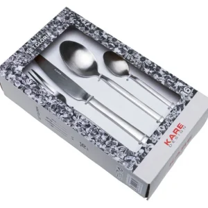 New KARE Design Cutlery Gloria Matt Silver (16/part)