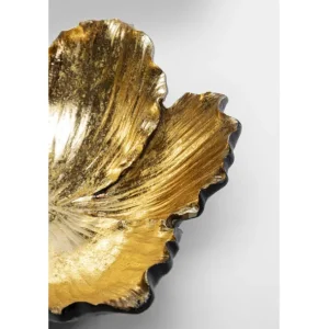 Fashion KARE Design Deco Bowl Flower Bloom Black Gold Ø20cm