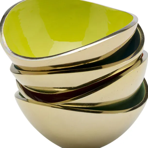 Hot KARE Design Deco Bowl Samba Colore Plain (4/Set)