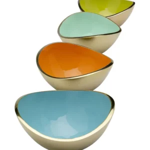 Hot KARE Design Deco Bowl Samba Colore Plain (4/Set)