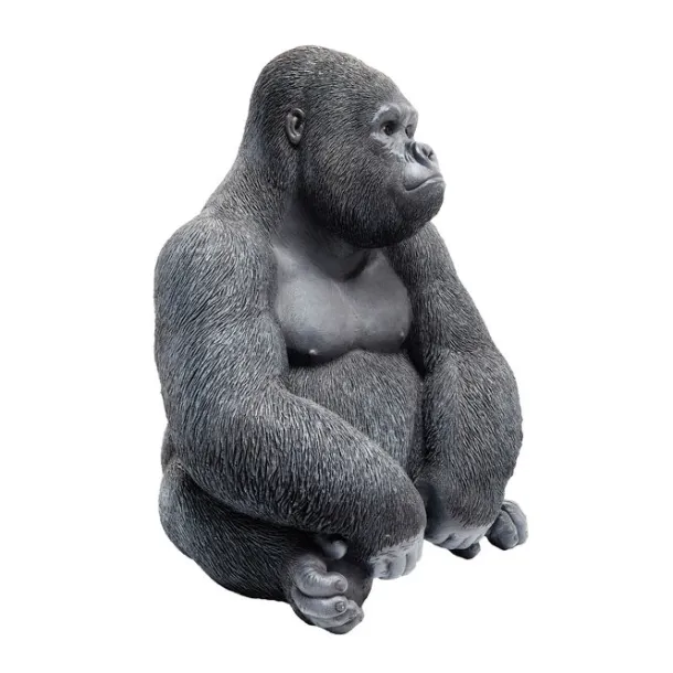 deco_figur_monkey_gorilla_2.webp Fashion KARE Design Deco Figur Monkey Gorilla Side Medium Black